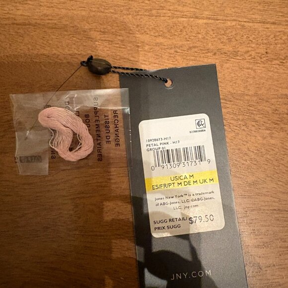 NWT Jones New York Pink Puffy Sleeve Lightweight Sweater. Size M (runs big) - Picture 10 of 10